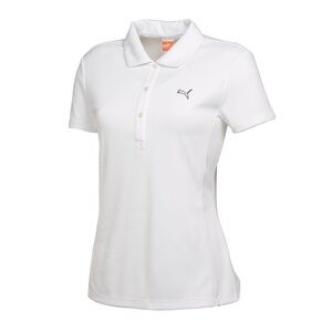 Puma White Pickleball Golf Polo Shirt